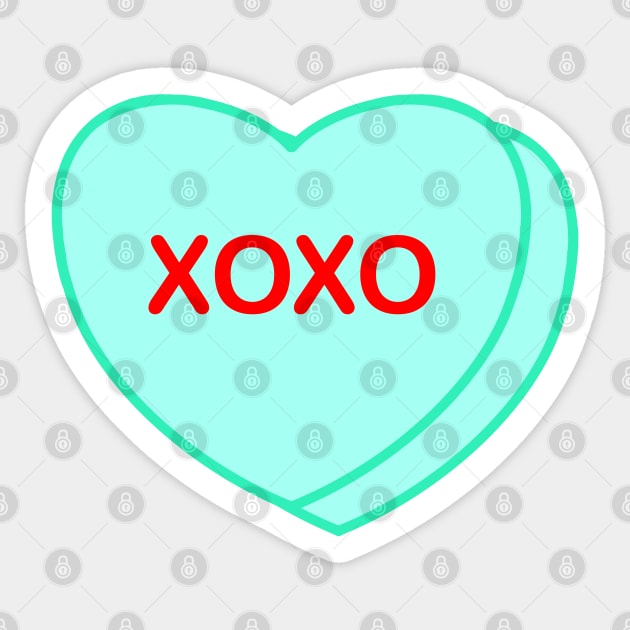 Conversation Heart: XOXO Sticker by LetsOverThinkIt